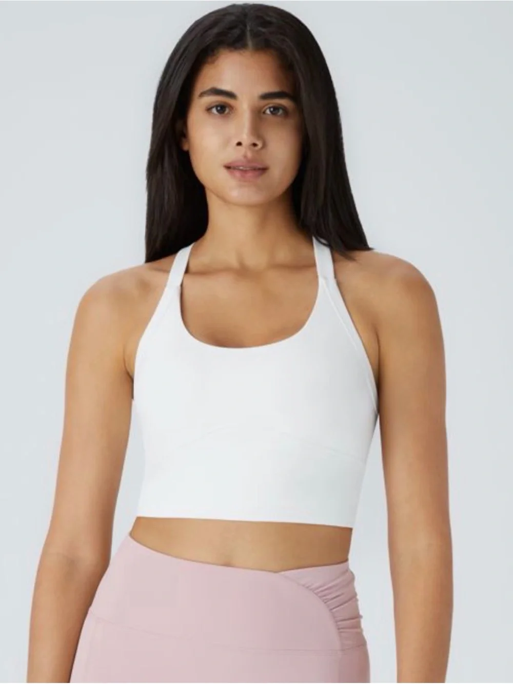 HALARA Softlyzero Plush Cut Out Cropped Tank Top Bra Size Medium - Picture 1 of 6